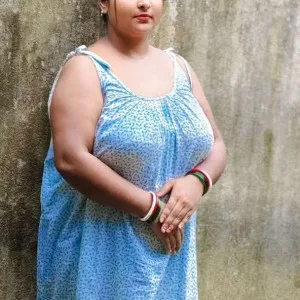 legant Bangali Babe in Blue Maxi Dress