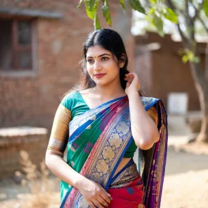 Exotic Indian Desi Beauty in Traditional Saree
