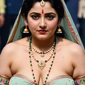 Glamorous Desi Beauty in Traditional Attire
